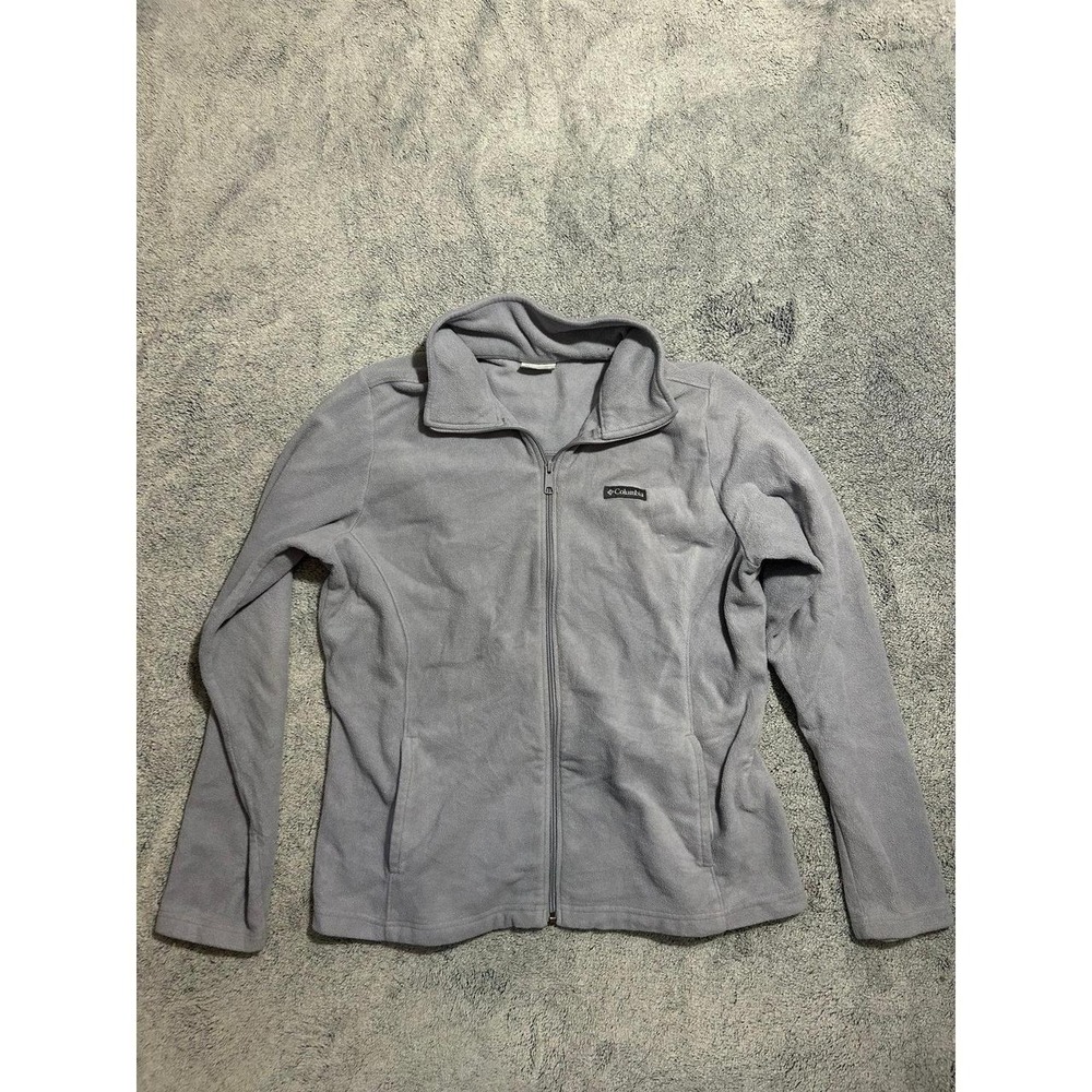Columbia Women's XL Gray Benton Springs Full Zip Fleece Jacket Outdoor